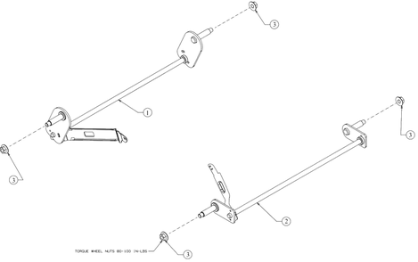Axles Diagram and Parts List for 11A-B2A9345 2020 Yard Machines Lawn Mower